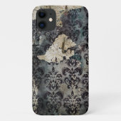  Tattered Black Torn Misused Wallpaper Case-Mate iPhone Case (Achterkant)