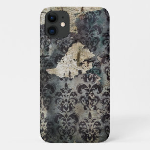  Tattered Black Torn Misused Wallpaper iPhone 11 Hoesje
