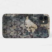  Tattered Black Torn Misused Wallpaper Case-Mate iPhone Case (Achterkant (horizontaal))