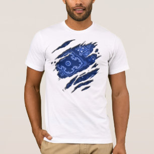 Tattered Blue Bandana T-shirt
