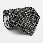 Tattered Medieval Chainmail Armor Texture Stropdas (Opgerold)