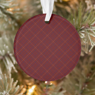 Tattersall Mode Brooks Maroon Blue Gold Ornament