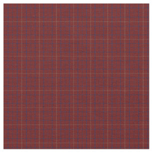 Tattersall Mode Brooks Maroon Blue Gold Stof