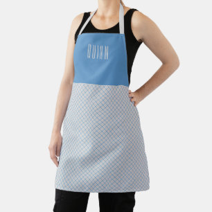 Tattersall Patroon Roze Cerulean Geruit Schort