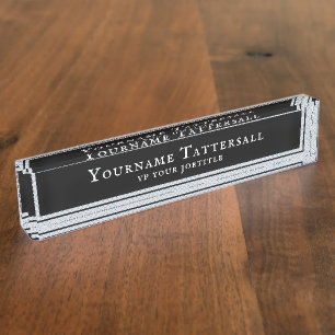 Tattersall Tartan Plaid Patroon Naambordje