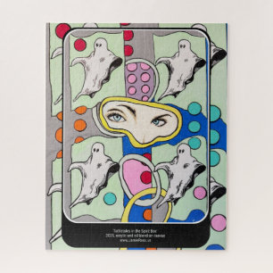 ‘Tattletales in the Spirit Box’ schilderij op een Legpuzzel