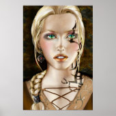 Tattoed Girl Mini Poster (Voorkant)