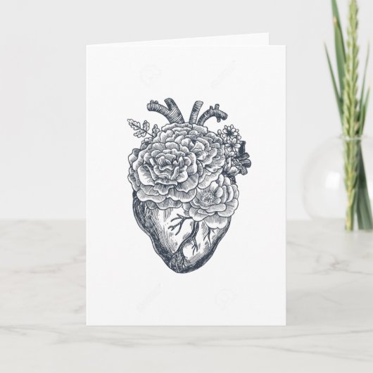 Tattoo anatomische hartkaart kaart (Voorkant)