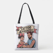 Tattoo Apprentice - Schattigee Cartoon vader en do Draagtas (Achterkant)