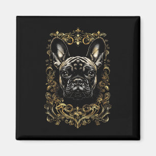 Tattoo Art Franse Bulldog Barokke Franse Bulldog _ Magneet