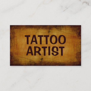Tattoo Artiest Antiek Visitekaartje