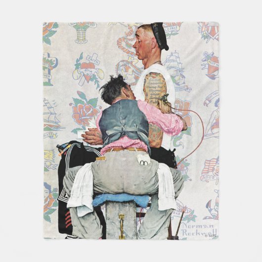 Tattoo artiest fleece deken (Voorkant)