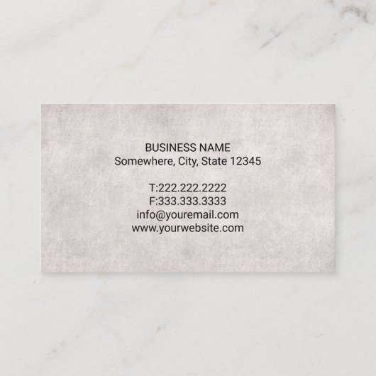 Tattoo Artiest  Gold Oriental Cloud Pattern Visitekaartje (Achterkant)