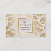 Tattoo Artiest Gold Oriental Cloud Pattern Visitekaartje (Voorkant)