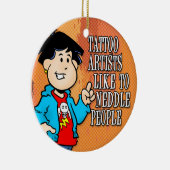 Tattoo artiest keramisch ornament (Rechts)