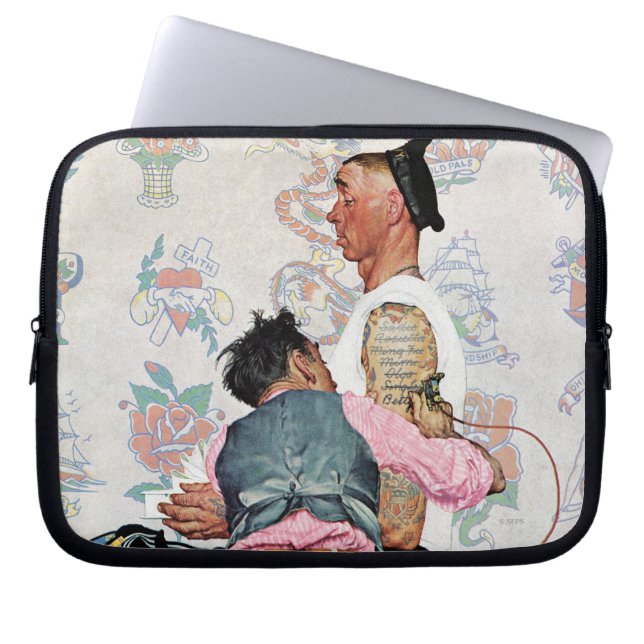 Tattoo artiest laptop sleeve (Voorkant)