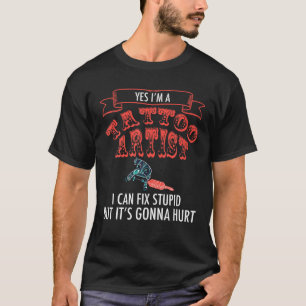 Tattoo artiest Proud Tattoo Lover Ink Machine Funn T-shirt