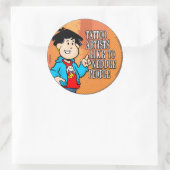 Tattoo artiest ronde sticker (Tas)