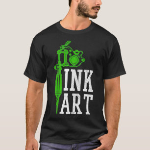 Tattoo artistieke inkt Tattoo Pistool geïnkt Gif T-shirt