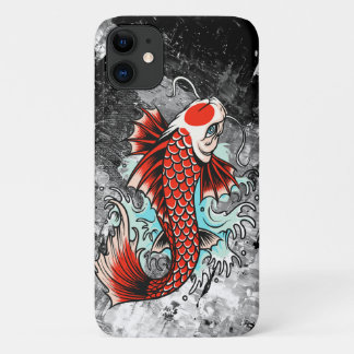 Tattoo Asian Koi Fish Pond Chinees Japans water iPhone 11 Hoesje
