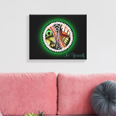 Tattoo bij slag Tekening Canvas Afdruk (Insitu (Woonkamer))