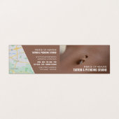 Tattoo & body Piercing Studio Appointment Visitekaartjes (Buitenkant ongevouwen)