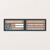 Tattoo & body Piercing Studio, Benoeming Visitekaartjes (Binnenkant ongevouwen)