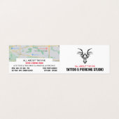 Tattoo & body Piercing Studio, Benoeming Visitekaartjes (Buitenkant ongevouwen)