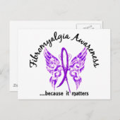Tattoo Boterfly 6.1 Fibromyalgie Briefkaart (Voorkant / Achterkant)