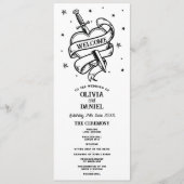 Tattoo bruiloft hart ceremonie Details Programma (Voorkant)