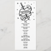 Tattoo bruiloft hart ceremonie Details Programma (Achterkant)