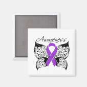 Tattoo Butterfly Awareness - Fibromyalgie Magneet (Voorkant / Achterkant)