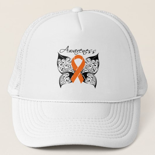 Tattoo Butterfly Awareness - Nierkanker Trucker Pet (Voorkant)