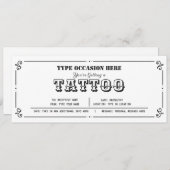  Tattoo cadeaubon elke gelegenheid Kaart (Voorkant / Achterkant)