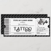 Tattoo Cadeaubon Kaart (Voorkant / Achterkant)