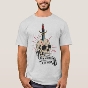 tattoo crane crane risk death reminds man t-shirt