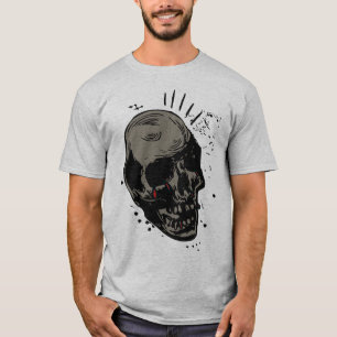 tattoo crane tete de dood vintage old school hallo t-shirt