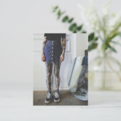 Tattoo Cute Photo Briefkaart (Staand voorkant)