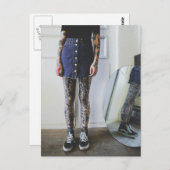 Tattoo Cute Photo Briefkaart (Voorkant / Achterkant)