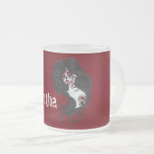 Tattoo Dag van Dead Frosted Glass Coffee Mok Cup (Voorkant rechts)