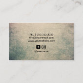 Tattoo & doorboren  Crow & Skull Visitekaartje (Achterkant)