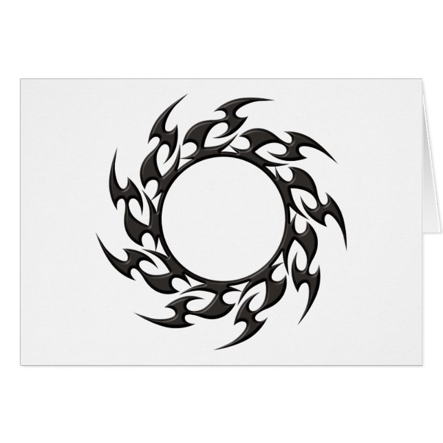 Tattoo du cercle tribal (Devant horizontal)