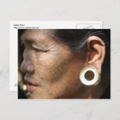 Tattoo Face Briefkaart (Voorkant / Achterkant)