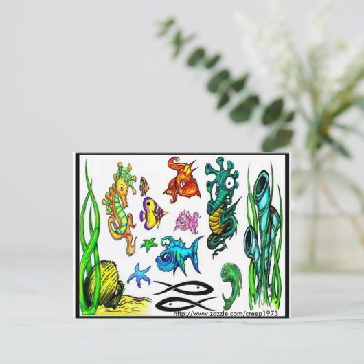 Tattoo Flash-Briefkaart Briefkaart (Staand voorkant)