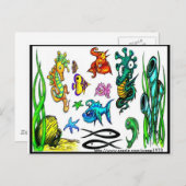 Tattoo Flash-Briefkaart Briefkaart (Voorkant / Achterkant)