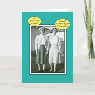 Tattoo Fun Voeg een naam of ouderdom aan de Groet  Kaart