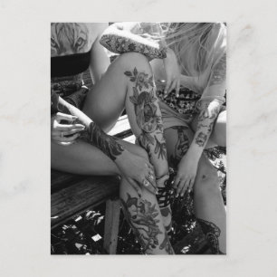 TATTOO GIRLS BRIEFKAART