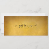 Tattoo Gold Cicket Voucher Certificate (Achterkant)