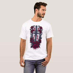 Tattoo gothic cross 18 t-shirt