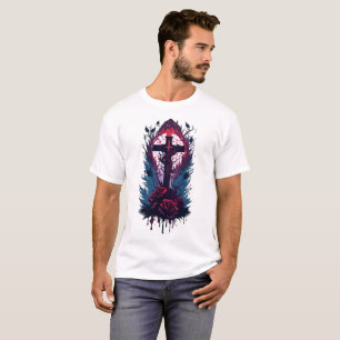 Tattoo gothic cross 27 t-shirt